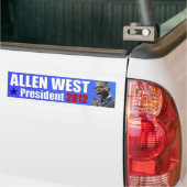 Allen West voor President - 2012 Bumpersticker (Op Truck)