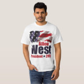 Allen West voor President 2012 T-shirt (Voorkant volledig)