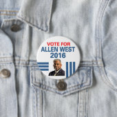 Allen West voor President 2016 Ronde Button 7,6 Cm (In situ)