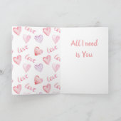 Allen wij wensen is de Valentijnsdag van de Feestdagen Kaart (Binnen)