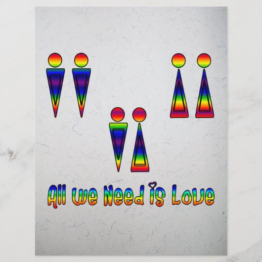 Allen wij wensen is Liefde Flyer (Voorkant)