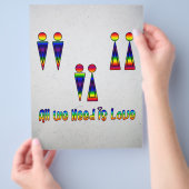Allen wij wensen is Liefde Flyer (Hand)