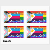 Allen zijn welkome Plolyam Pride en bondstift Rechthoekige Sticker (Vel)