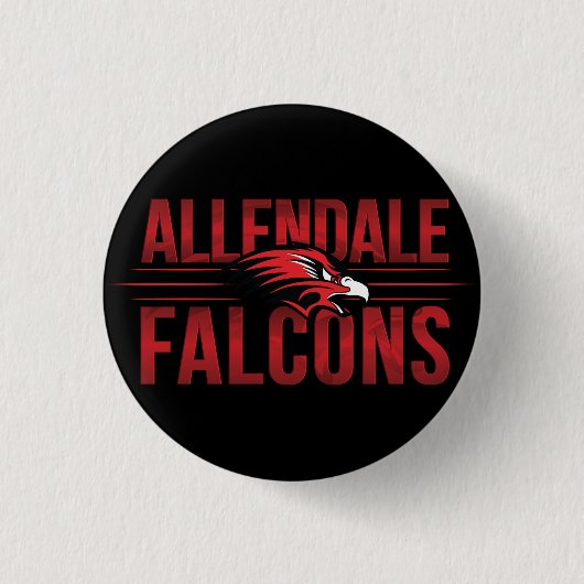 Allendale Falcons #2 Ronde Button 3,2 Cm (Voorkant)