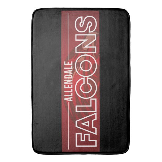 Allendale Falcons #6 Badmat (Voorkant Verticaal)