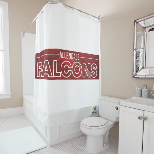 Allendale Falcons #6 Douchegordijn (In situ)