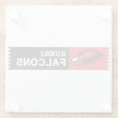 Allendale Falcons Glazen Onderzetter (Achterkant)