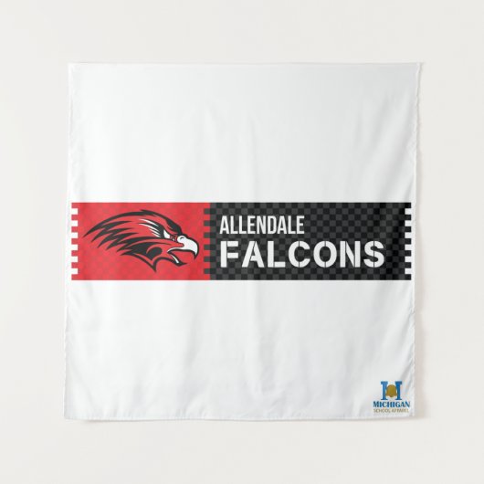 Allendale Falcons Wandkleed (Voorkant)