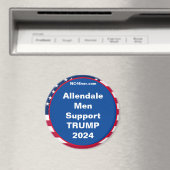 Allendale Mannen Ondersteuning TRUMP 2024 Magneet (Insitu (Vaatwasser))