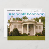 Allendale Mansion - Kingsport, TN Briefkaart (Voorkant / Achterkant)