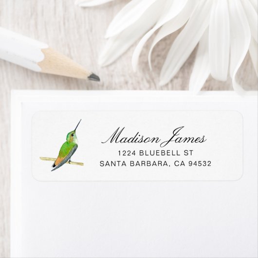 Allen's Hummingbird Address Label (Insitu)