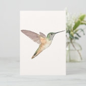 Allen's Hummingbird Flat Wenskaart Kaart (Staand voorkant)