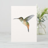 Allen's Hummingbird Flat Wenskaart Kaart (Staand voorkant)
