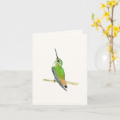 Allen's Hummingbird Kaart (Gele Bloem)