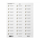Allen's Hummingbird Retourlabel Etiket (Full Sheet)