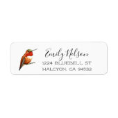 Allen's Hummingbird Return Address Label (Voorkant)