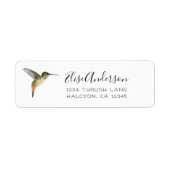Allen's Hummingbird Return Address Label (Voorkant)