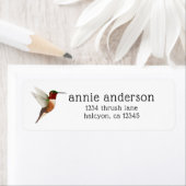Allen's Hummingbird Return Address Label (Insitu)