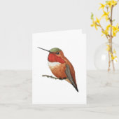 Allen's kolibrierkaart kaart (Gele Bloem)