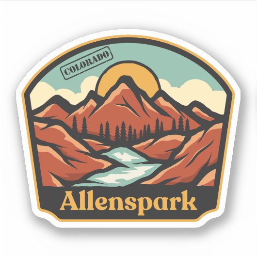 Allenspark, Colorado Sticker (Voorkant)