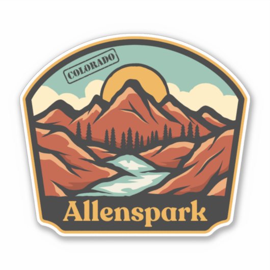 Allenspark, Colorado Sticker (Voorkant)