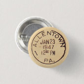 Allentown 1947 ronde button 3,2 cm (Voorkant /achterkant)