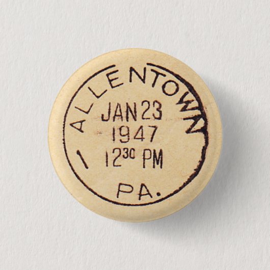 Allentown 1947 ronde button 3,2 cm (Voorkant)