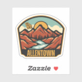 Allentown, Georgia Sticker (Vel)