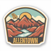 Allentown, Georgia Sticker (Voorkant)