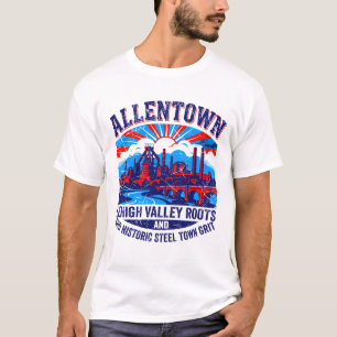 Allentown Industrieel Erfgoed Lehigh Valley PA T-shirt
