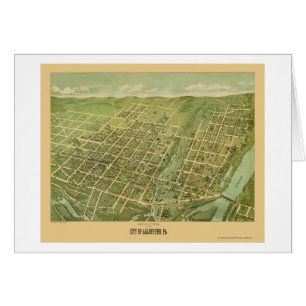 Allentown, PA Panoramic Map - 1879