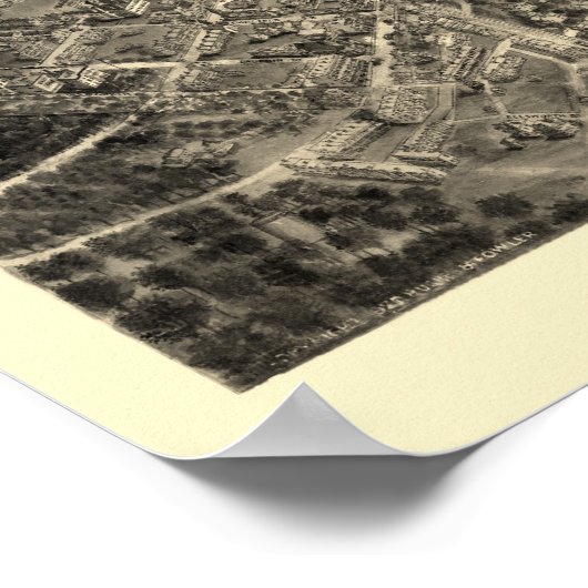 Allentown, PA Panoramic Map - 1922 Poster (Hoek)