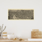 Allentown, PA Panoramic Map - 1922 Poster (Keuken)