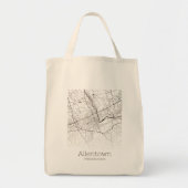Allentown PA Stadkaart Tote Bag (Voorkant)
