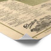 Allentown Pennsylvania 1901 Antiek Panorama Poster (Hoek)