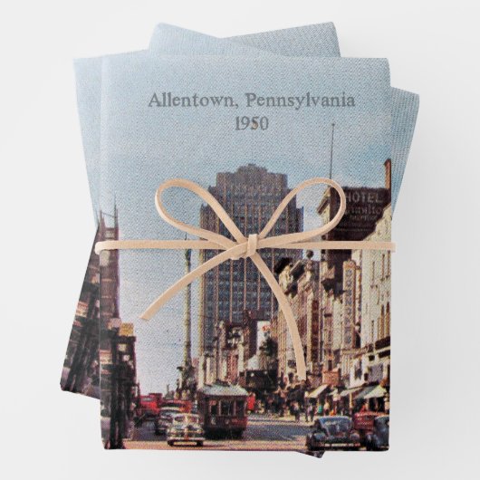 Allentown, Pennsylvania 1950 Inpakpapier Vel (In situ)