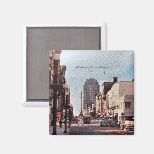 Allentown, Pennsylvania, 1950, Magneet (Voorkant / Achterkant)