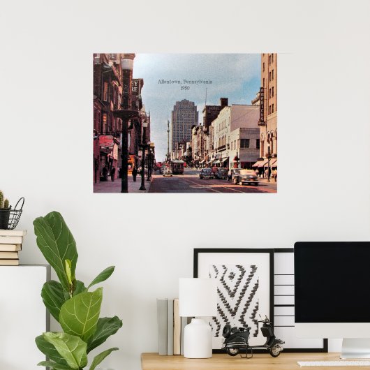 Allentown, Pennsylvania 1950 Poster (Thuiskantoor)