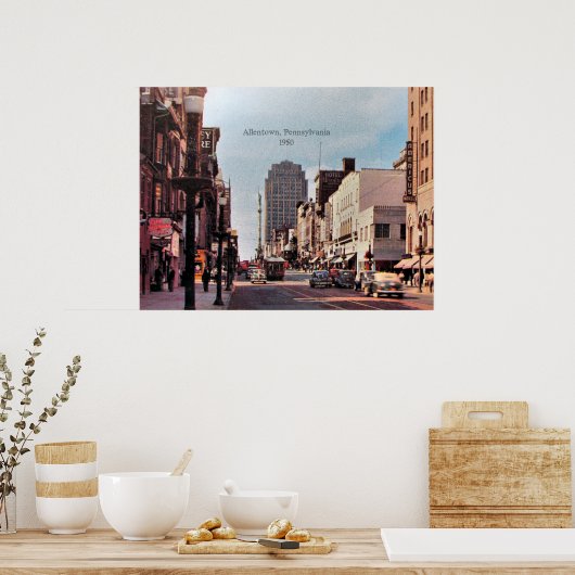 Allentown, Pennsylvania 1950 Poster (Keuken)