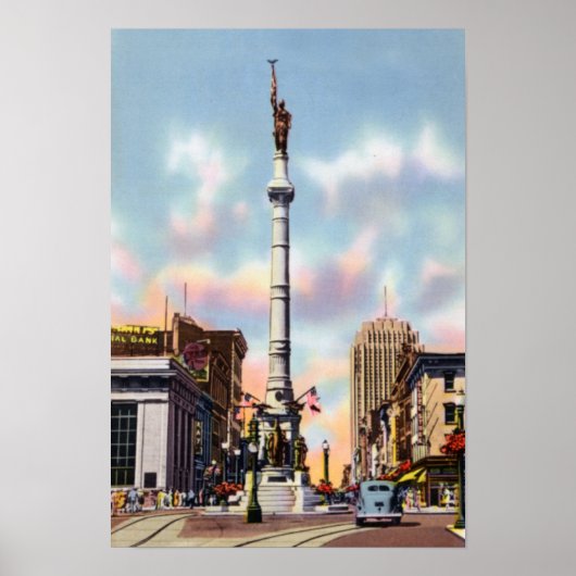 Allentown Pennsylvania Center Square Poster (Voorkant)