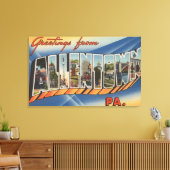 Allentown, Pennsylvania - Grote Letter-scènes Canvas Afdruk (Insitu (Woonkamer))