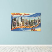 Allentown, Pennsylvania - Grote Letter-scènes Canvas Afdruk (Insitu (Houten vloer))