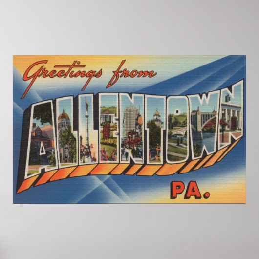 Allentown, Pennsylvania - Grote Letter-scènes Poster (Voorkant)