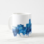 Allentown Pennsylvania Skyline Blue Koffiemok (Voorkant links)