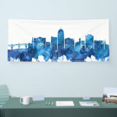 Allentown Pennsylvania Skyline Blue Spandoek (Beurs)
