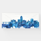 Allentown Pennsylvania Skyline Blue Spandoek (Horizontaal)