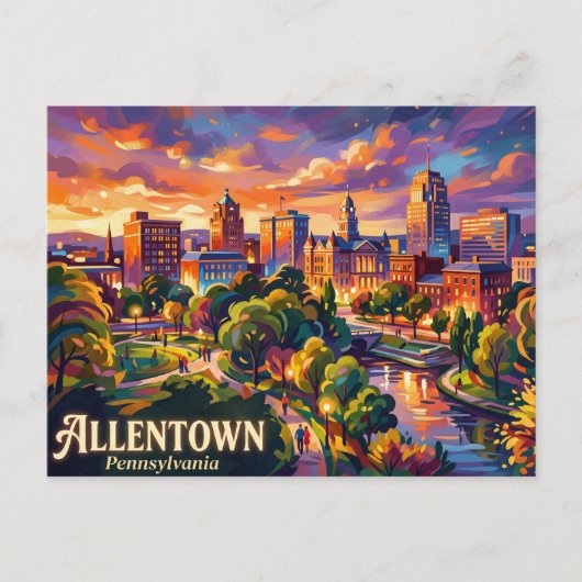 Allentown USA Briefkaart (Voorkant)