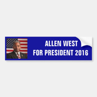 AllenWest_flag.jpeg, ALLEN WESTFOR PRESIDENT 2.. Bumpersticker