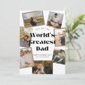Allerbeste Papa 7 Foto Vaderdag Kaart (Staand voorkant)