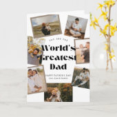 Allerbeste Papa 7 Foto Vaderdag Kaart (Gele Bloem)